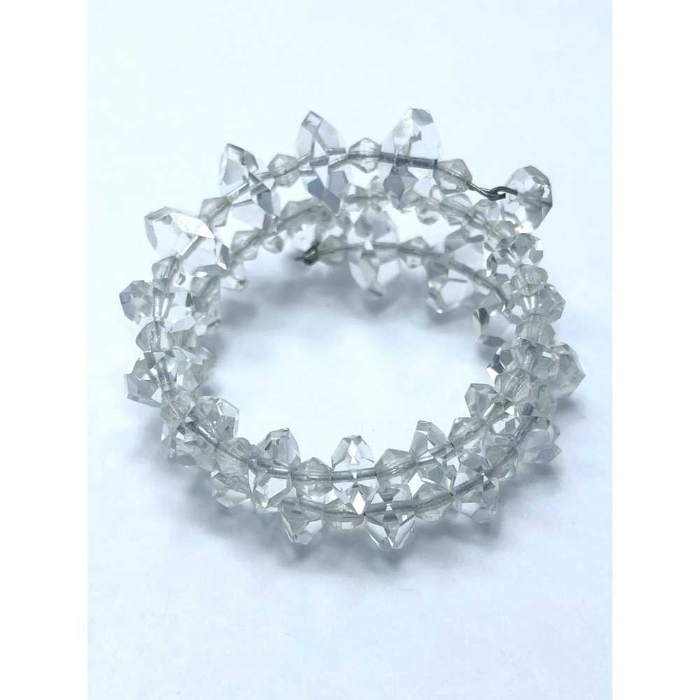 Vintage Vintage Crystal Beaded Wrap Bracelet - image 4