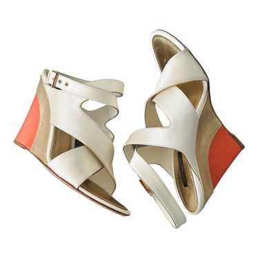 Louis Vuitton Multicolor Suede & Satin Ankle Strap Open Toe Platform Sandals  Multiple colors ref.830783 - Joli Closet