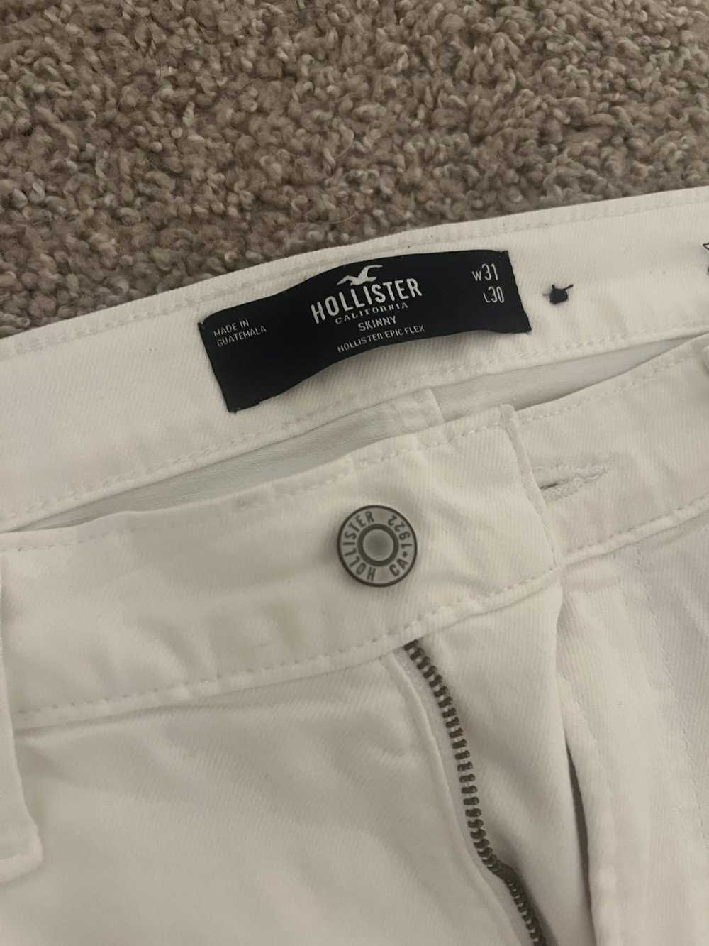 Hollister Ripped Skinny Jeans in White - image 2