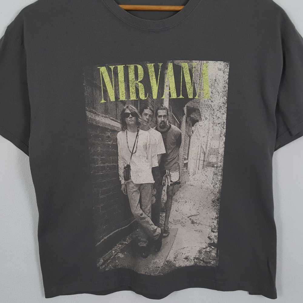 Band Tees × Nirvana × Vintage Vintage NIRVANA Ame… - image 2