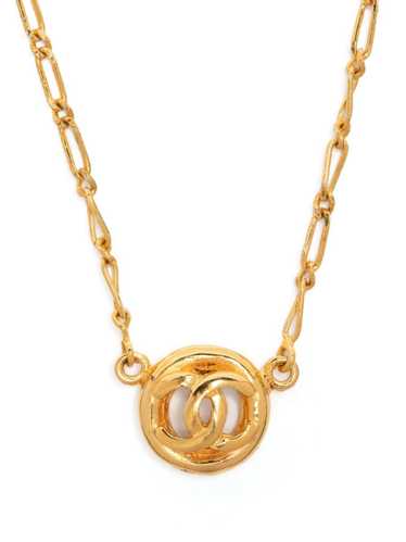 CHANEL Pre-Owned 1983 CC Medallion necklace - Gold