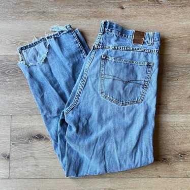 A-Lab Ashlee Extra Baggy Blue Wash Denim Jeans