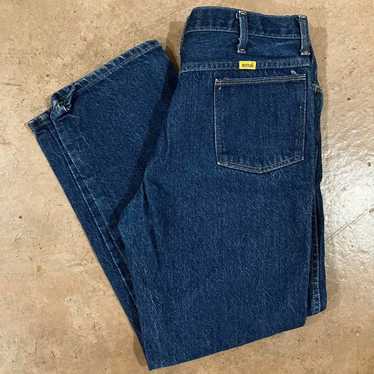 Mid-Wash Rustler Boot-Cut Denim Jeans [34x32] 1970's — Faded Fitment