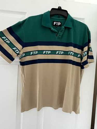 Fuck The Population FTP Striped Repeat Polo