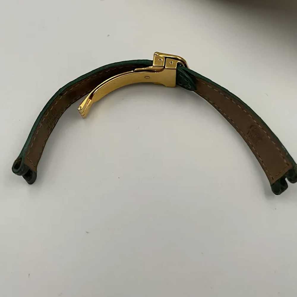 Authentic Cartier Leather Watch Strap with Deploy… - image 4