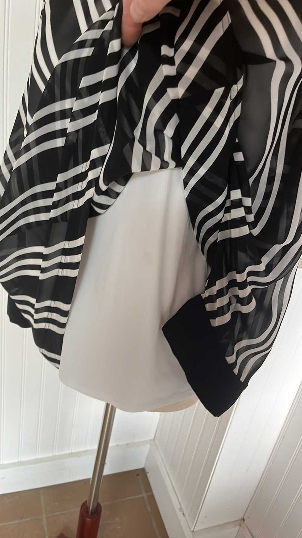 Worthington Worthington Black & White Striped Blo… - image 7