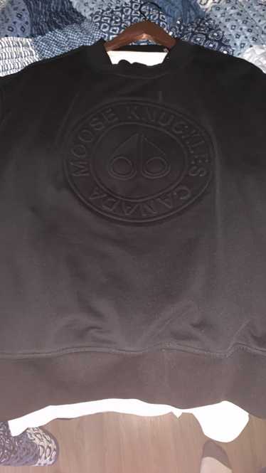 Moose Knuckles Black moose knuckle homecrest sweat