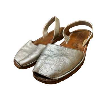 Other Castell Metallic Silver Sandals Leather Made