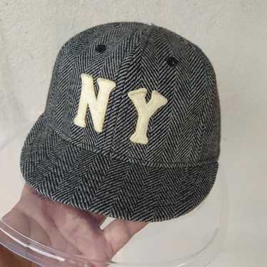 GS x Ebbets Field Flannels Cotton Canvas Hat: Black / White NY