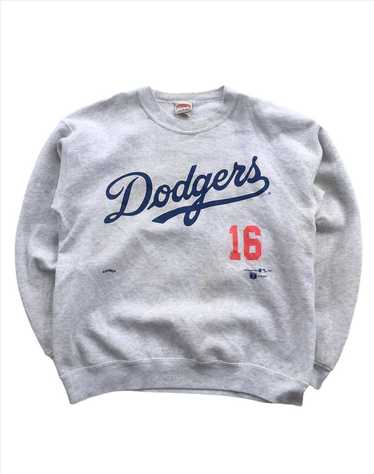 Vintage 90s Nutmeg LA Dodgers Nomo 16 Pullover Sweatshirt 