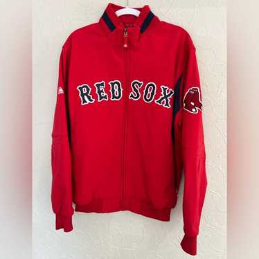 Majestic Boston Red Sox Embroidered Therma Base Track Jacket MLB Authentic L