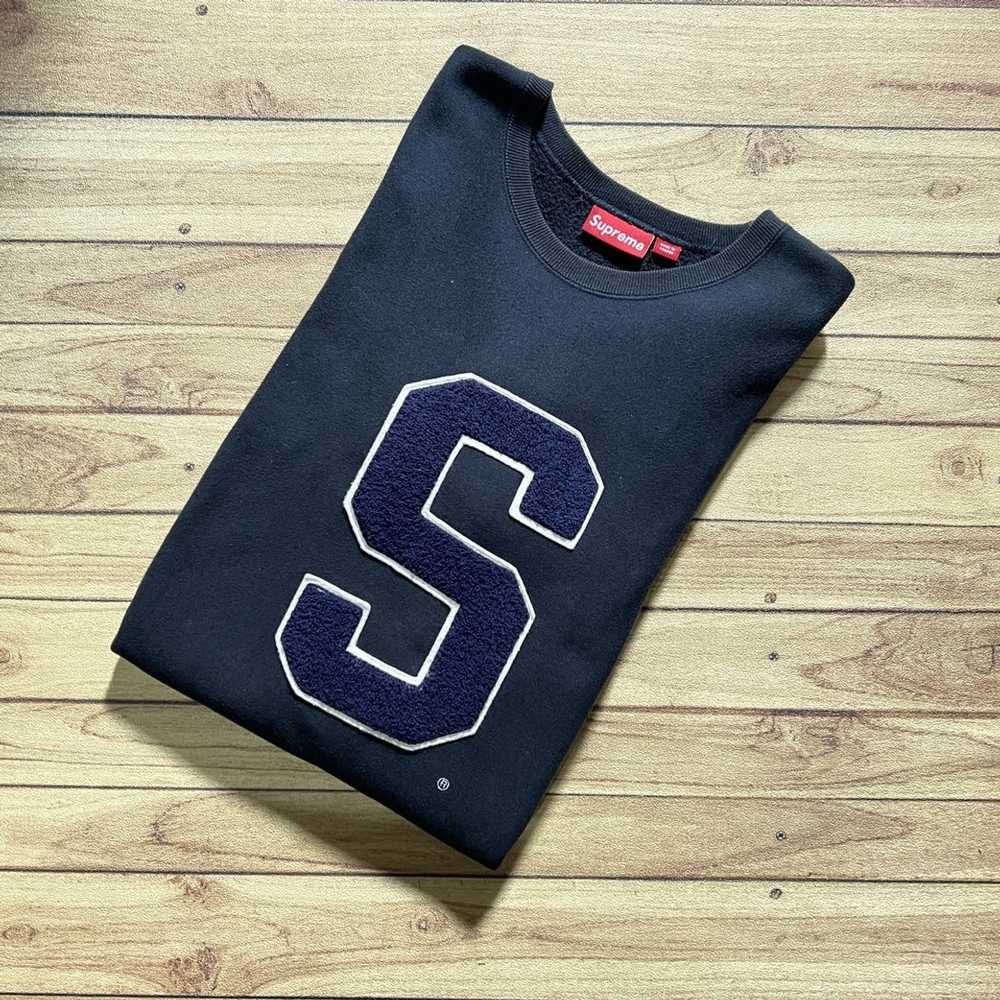 Streetwear × Supreme Supreme big S logo Crewneck … - image 1