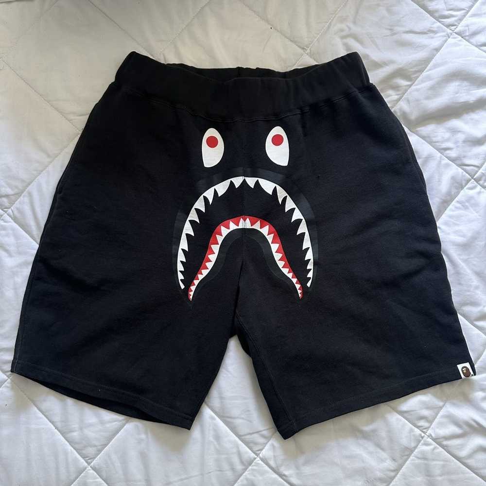 Bape Shark Sweat Shorts - image 1