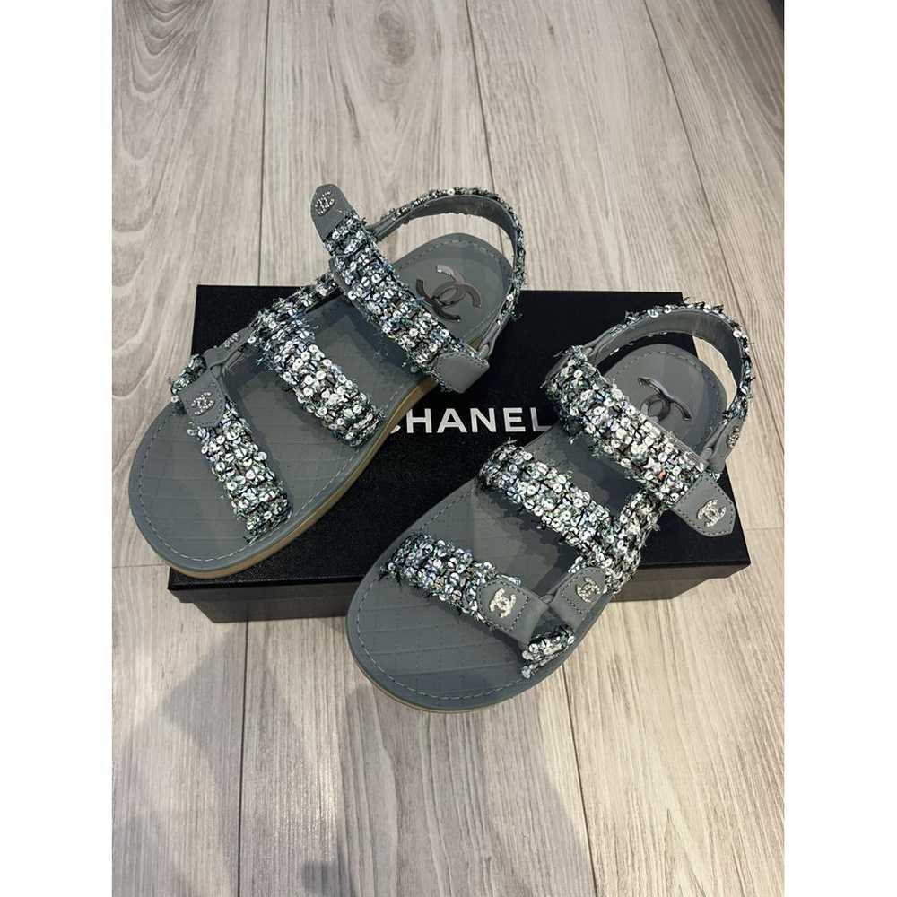 Chanel Dad Sandals tweed sandal - image 3