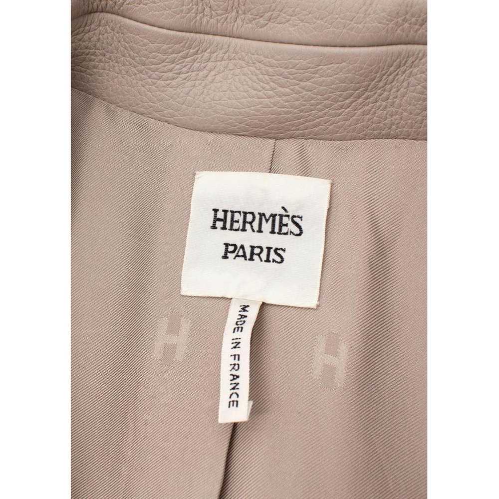 Hermès Leather jacket - image 6