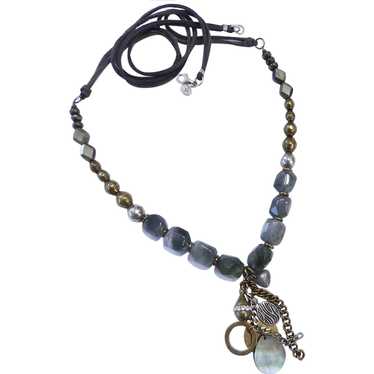 Silpada outlet Sterling Multi-Strand Pearl, Shell, Labradorite