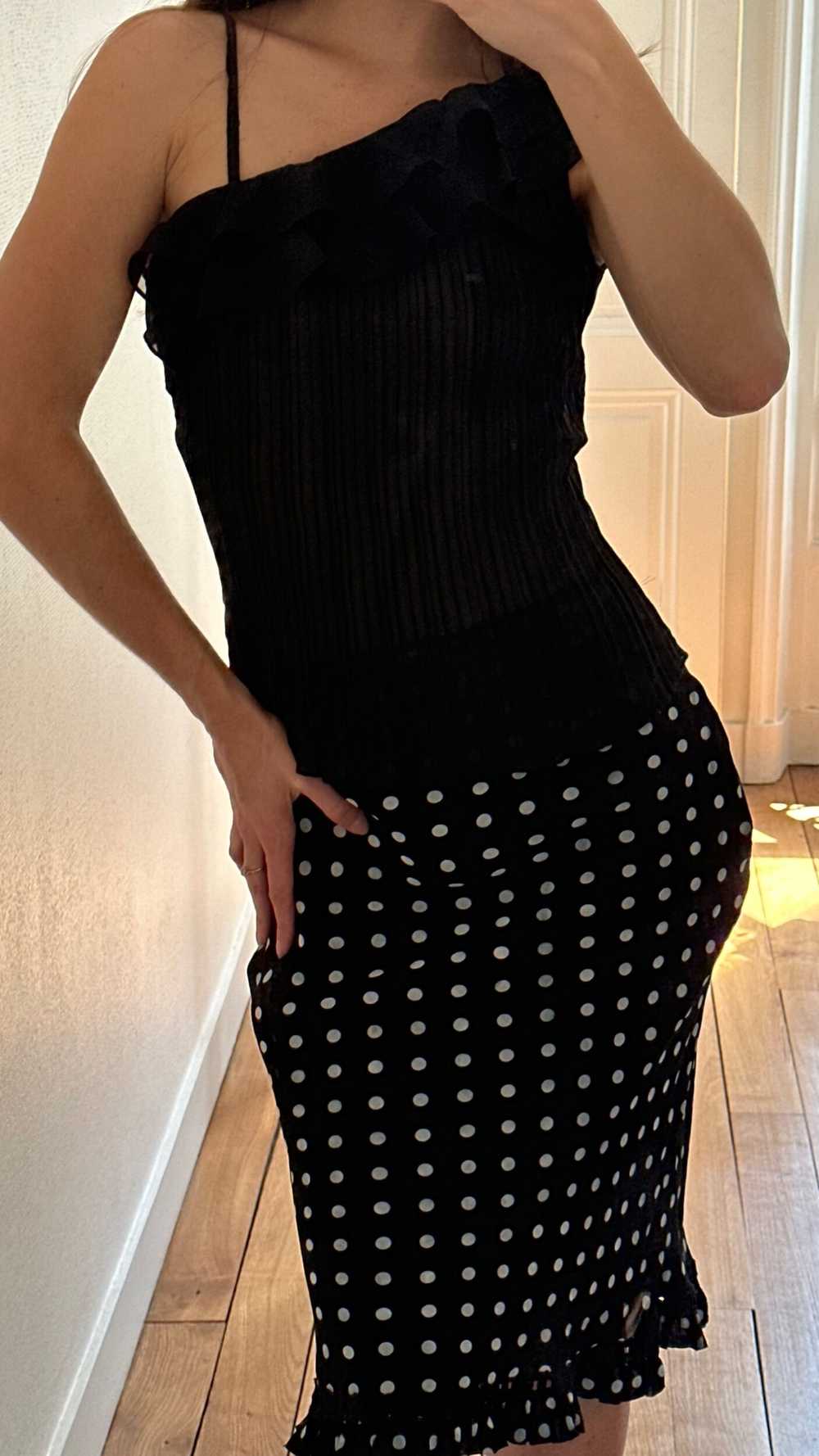 Vintage Maje polka dots skirt - image 3