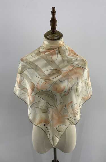 Mila Schon × Vintage Mila Schon Silk Scarf Flower… - image 1