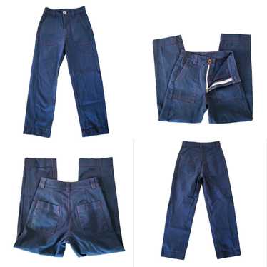 Trousers 16381- Cotton100% Denim- Pocket Rope Print