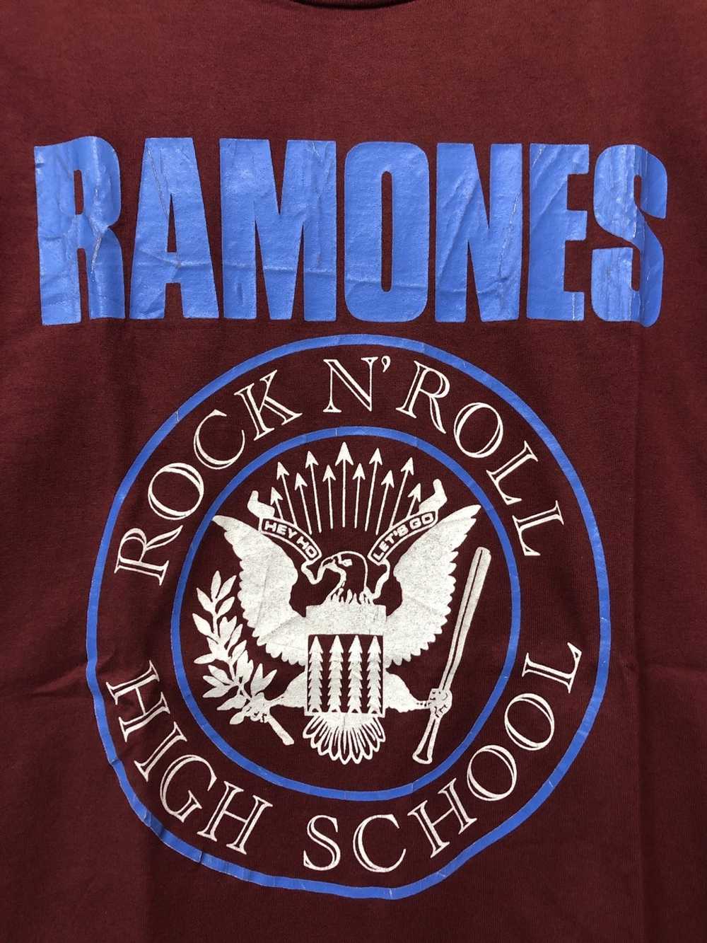 Band Tees × Vintage Vintage 90s Ramones Rock N Ro… - image 2