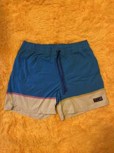 Patagonia Patagonia Blue + Pink/Yellow Swimshorts 