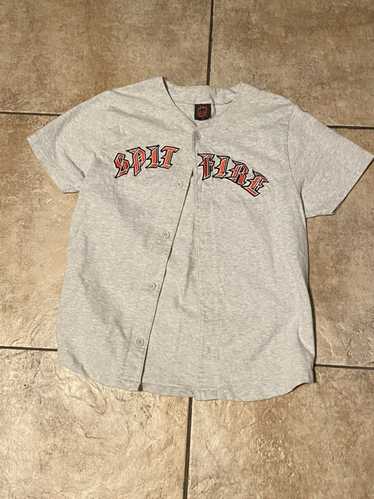 Spitfire Old English Black Baseball Jersey