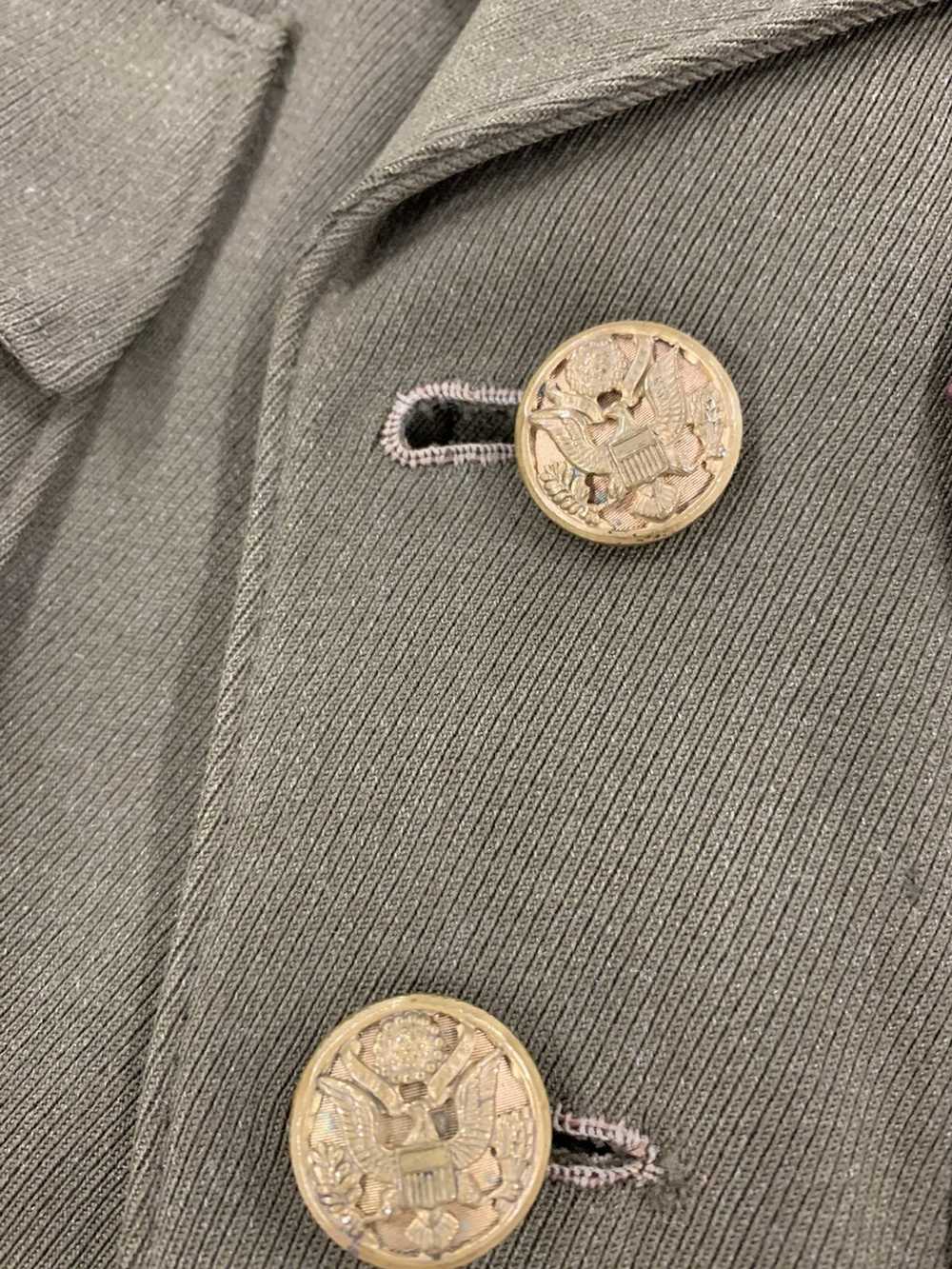 Vintage Vintage WW2 Belted Officers Uniform Jacket - image 3