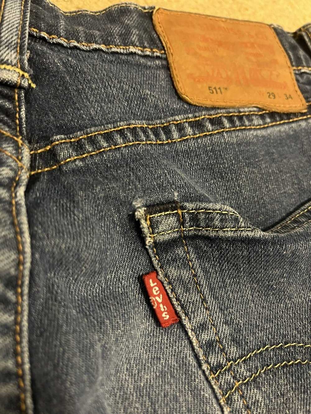 Levi's Levi’s 511 Blue Denim Jeans (29x31) - image 9