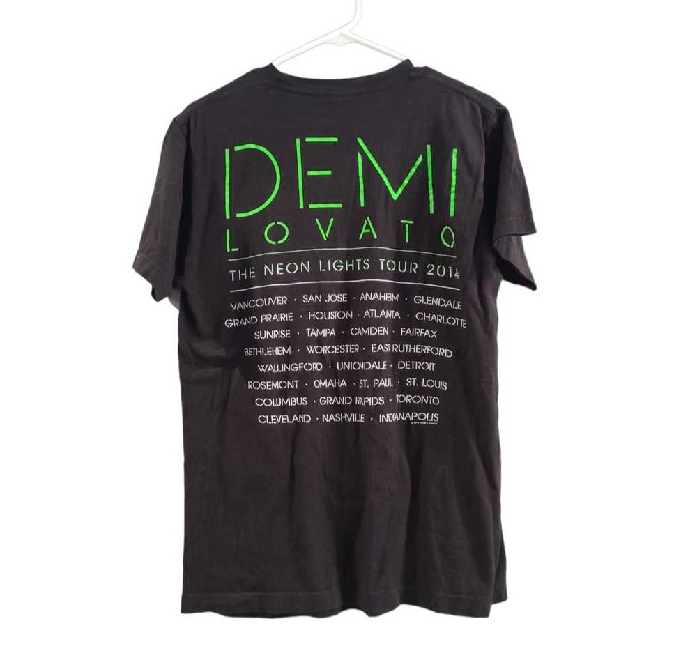 Tultex Demi Lovato Neon Lights Tour Shirt - image 2