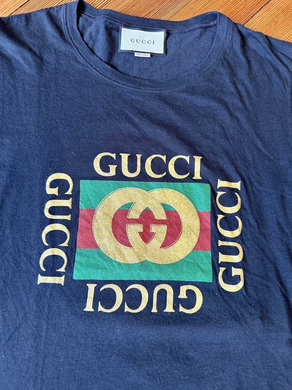 Gucci Black Monogram Red Green Curves Shirt - Tagotee