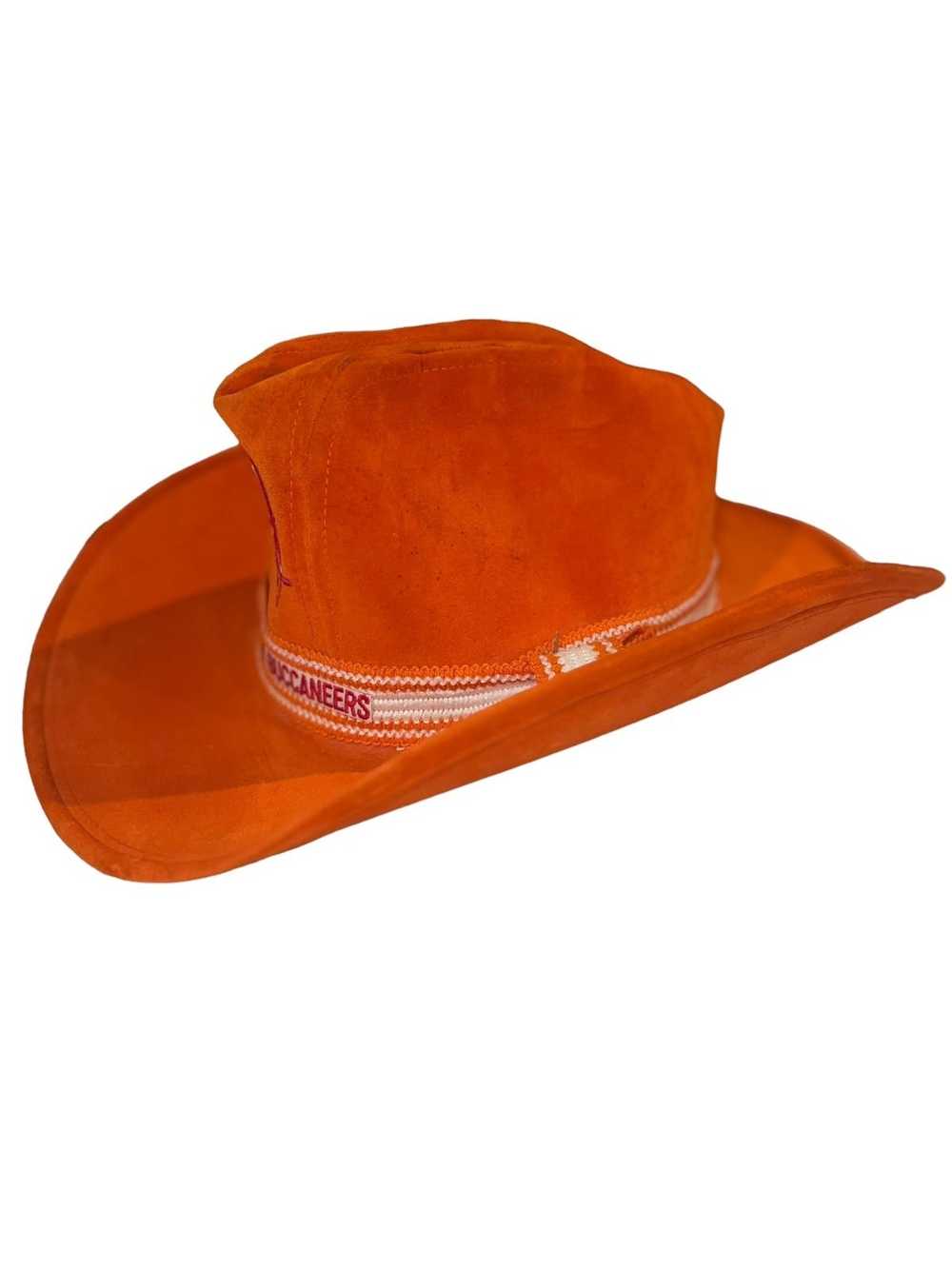Vintage Rare Tampa bay bucs orange cowboy hat sla… - image 3