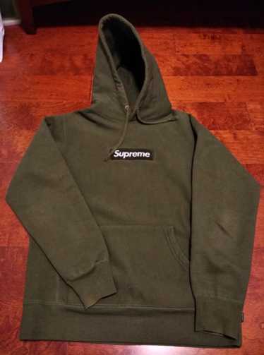 Supreme Supreme Box Logo Hoodie Medium Army Pullov