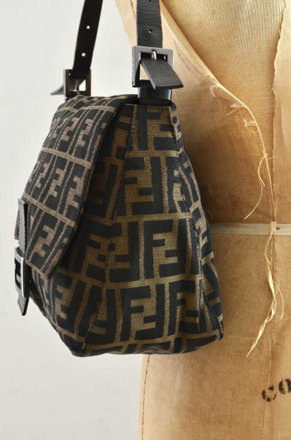 FENDI Zucca Mamma Baguette Shoulder Bag - image 5