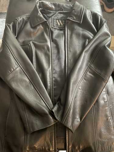 New York Vintage New York black leather jacket