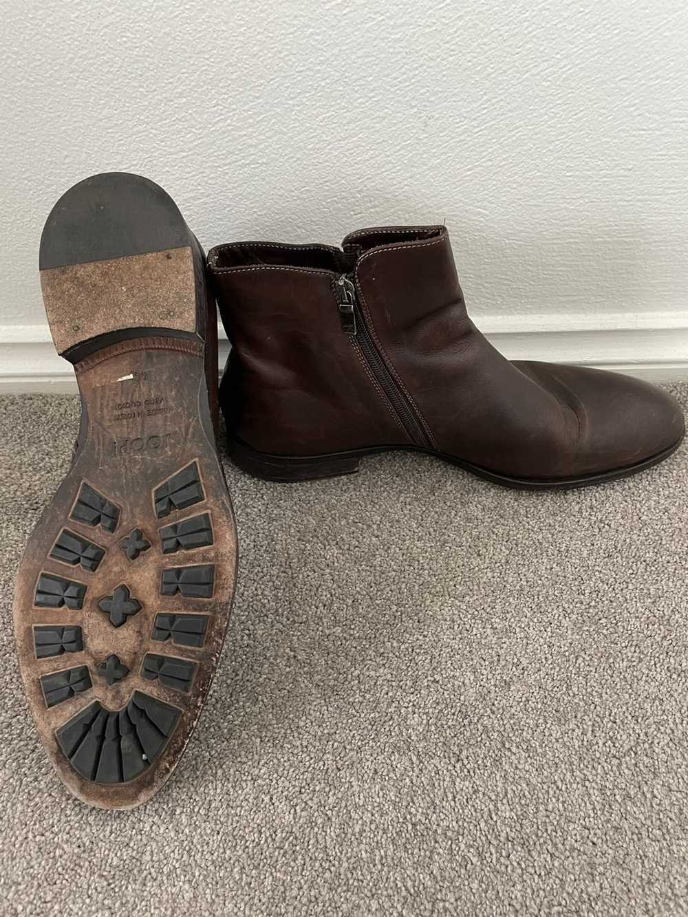 Joop! Joop brown leather side zip boots size 44 - image 3