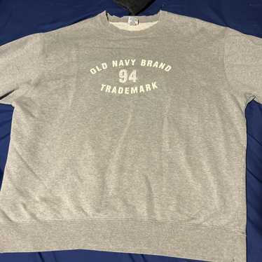 Vintage Y2K Old Navy Trademark Spell Out Sweatshirt Large Old