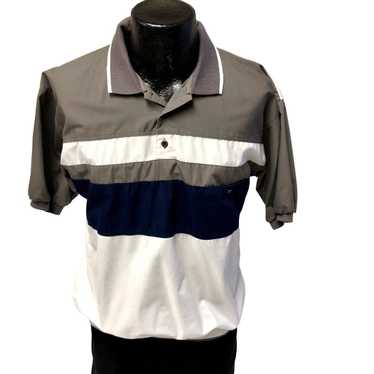 Unkwn 80's Boulevard Club BANDED POLO Beach GOLF S