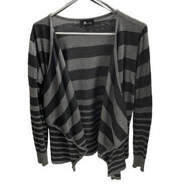 Other AB Studio Gray And Black Striped Cardigan S… - image 1