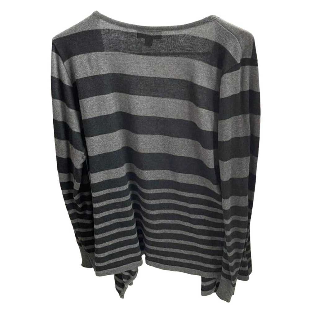 Other AB Studio Gray And Black Striped Cardigan S… - image 2