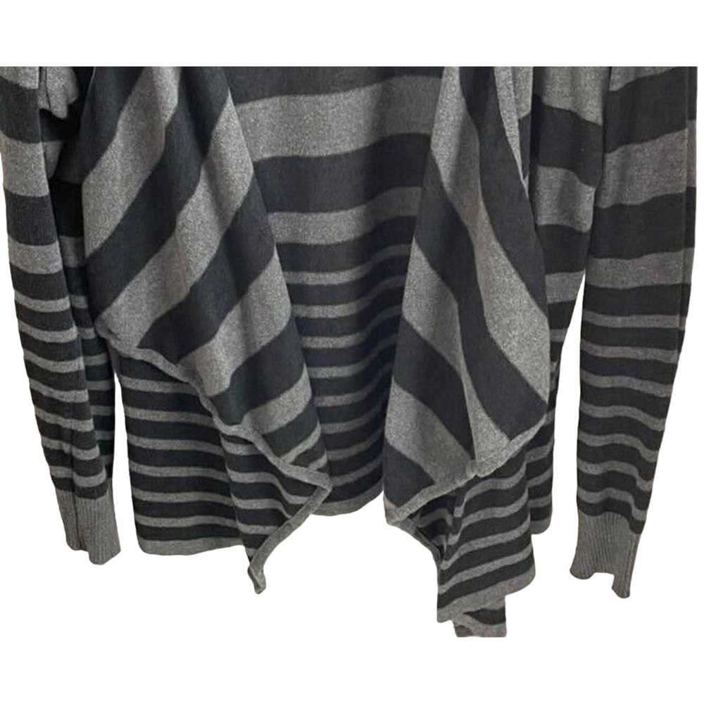 Other AB Studio Gray And Black Striped Cardigan S… - image 3