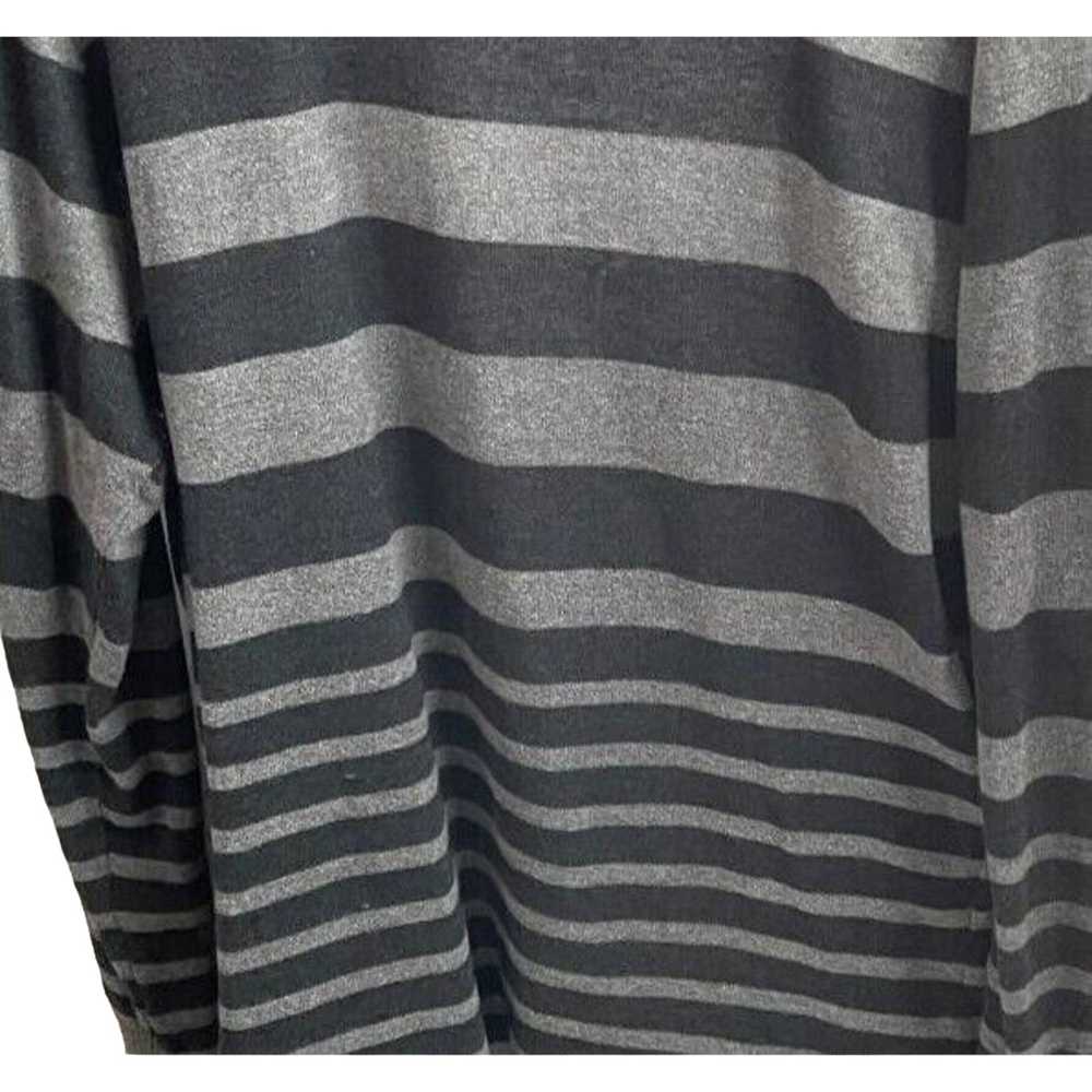 Other AB Studio Gray And Black Striped Cardigan S… - image 4