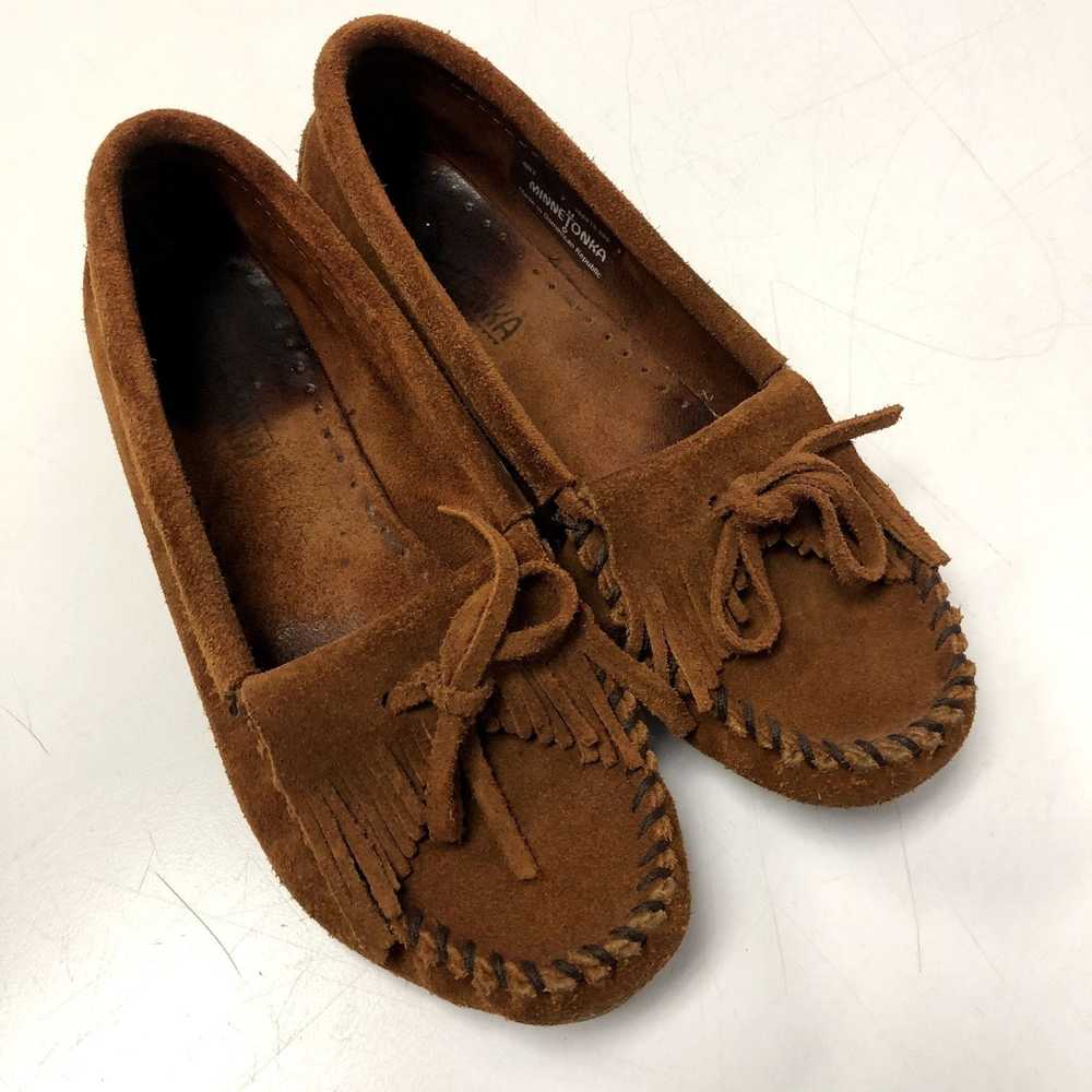 Minnetonka Minnetonka Moccasin 402 SUEDE Kilty Lo… - image 3