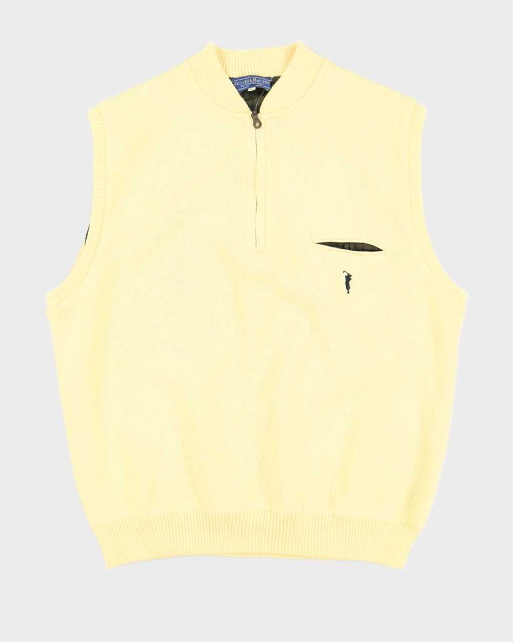 Gieves and Hawkes Yellow Golf Sweater Vest - L - image 1