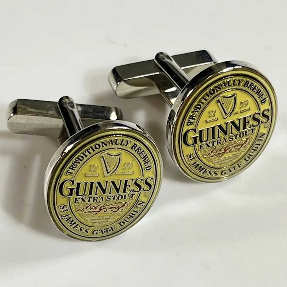 Vintage Guinness & Co Logo Cufflinks - image 2