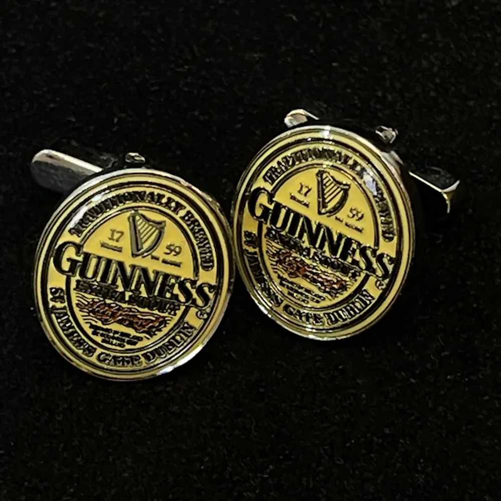 Vintage Guinness & Co Logo Cufflinks - image 5