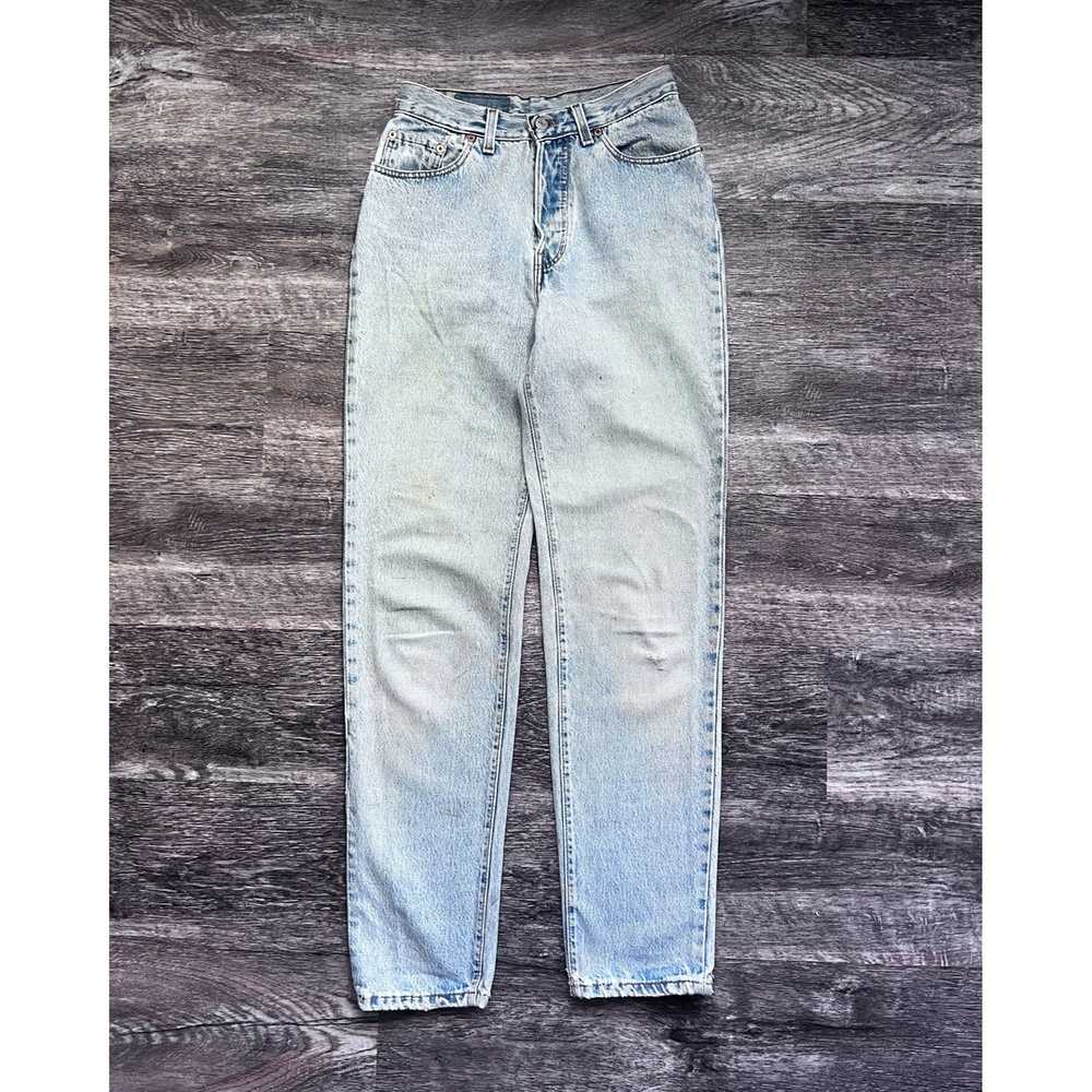 Levi's × Vintage 1990s Levi's Light Wash 501 Jeans - image 1