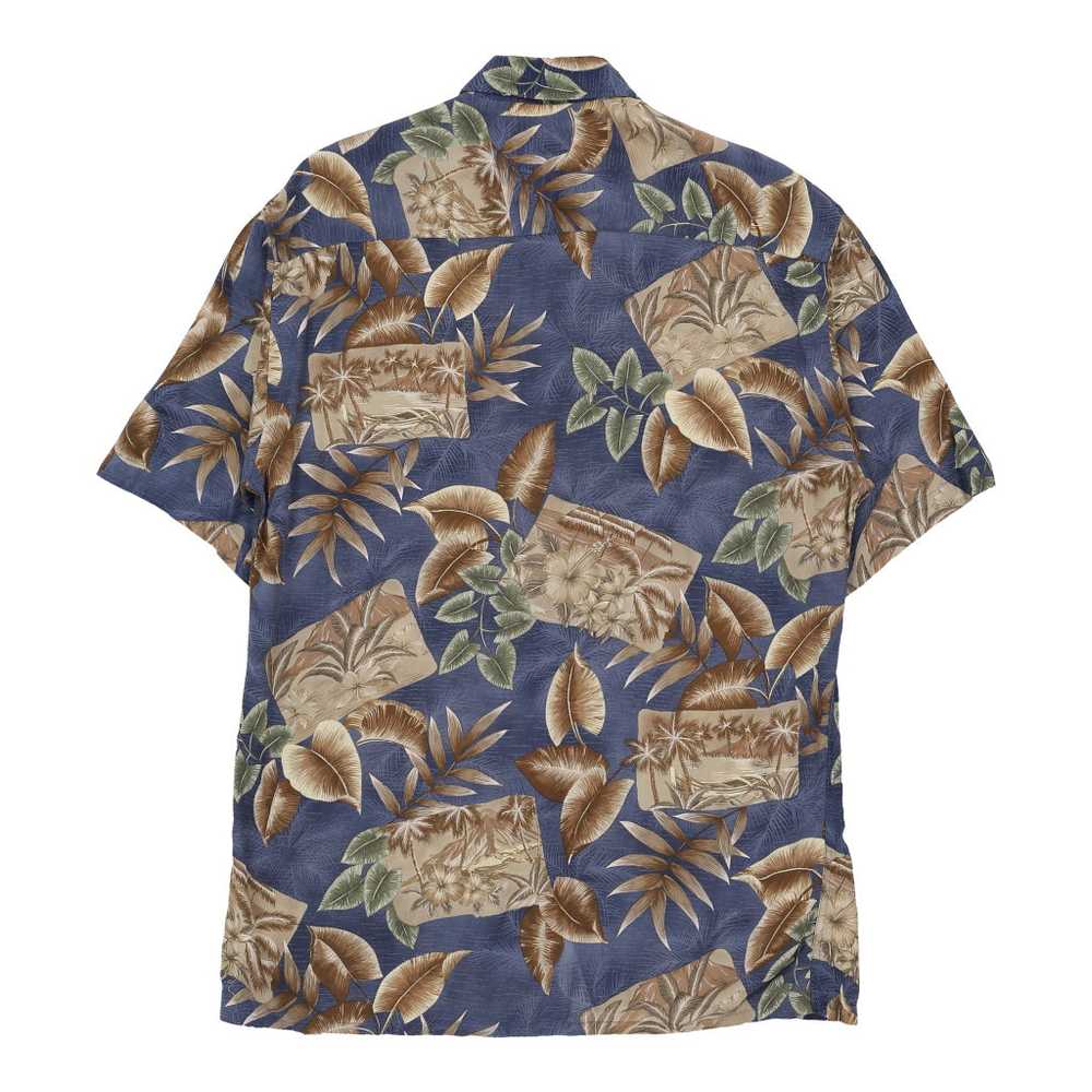 Moda Campia Hawaiian Shirt - Small Navy Cotton - image 2