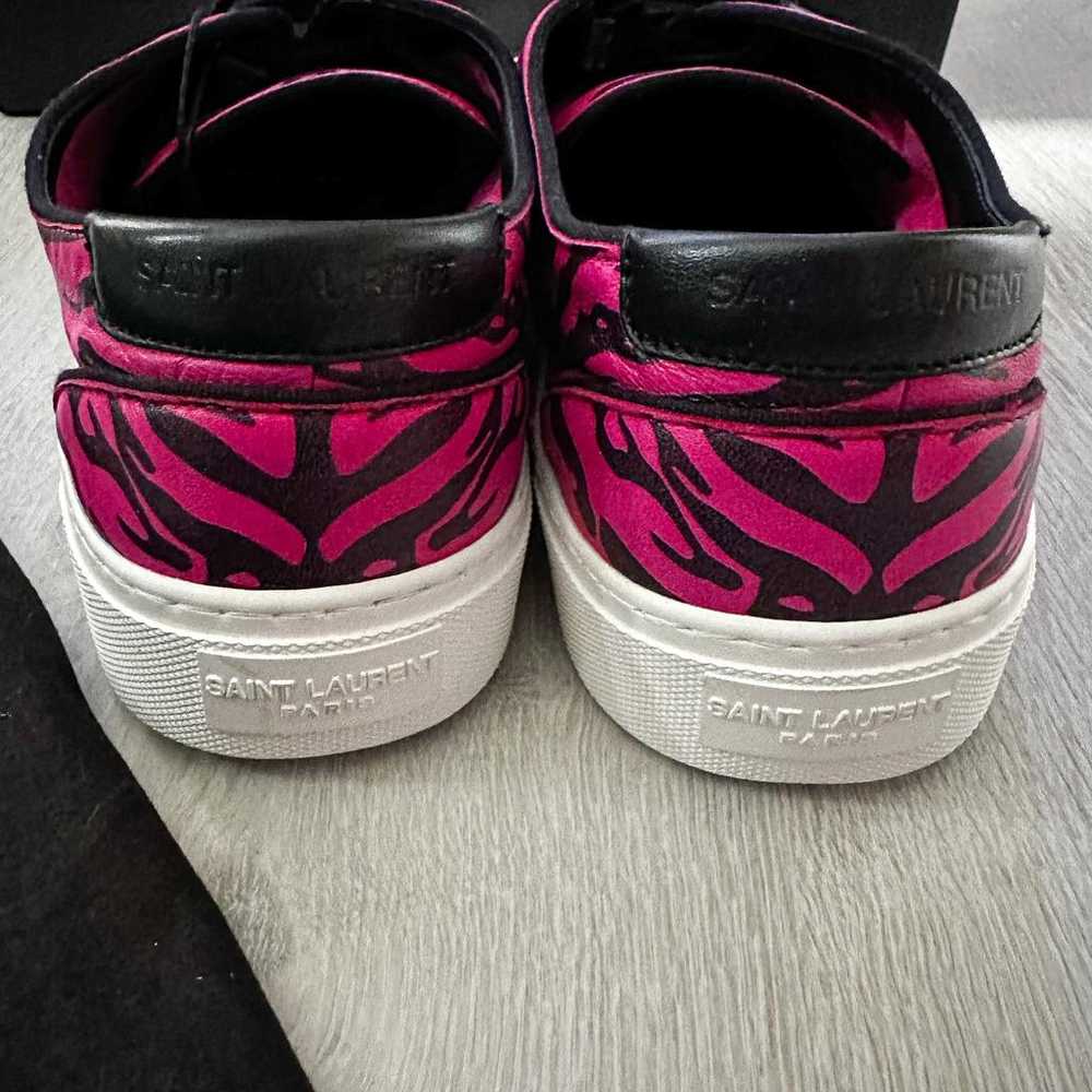 Saint Laurent Venice leather low trainers - image 3