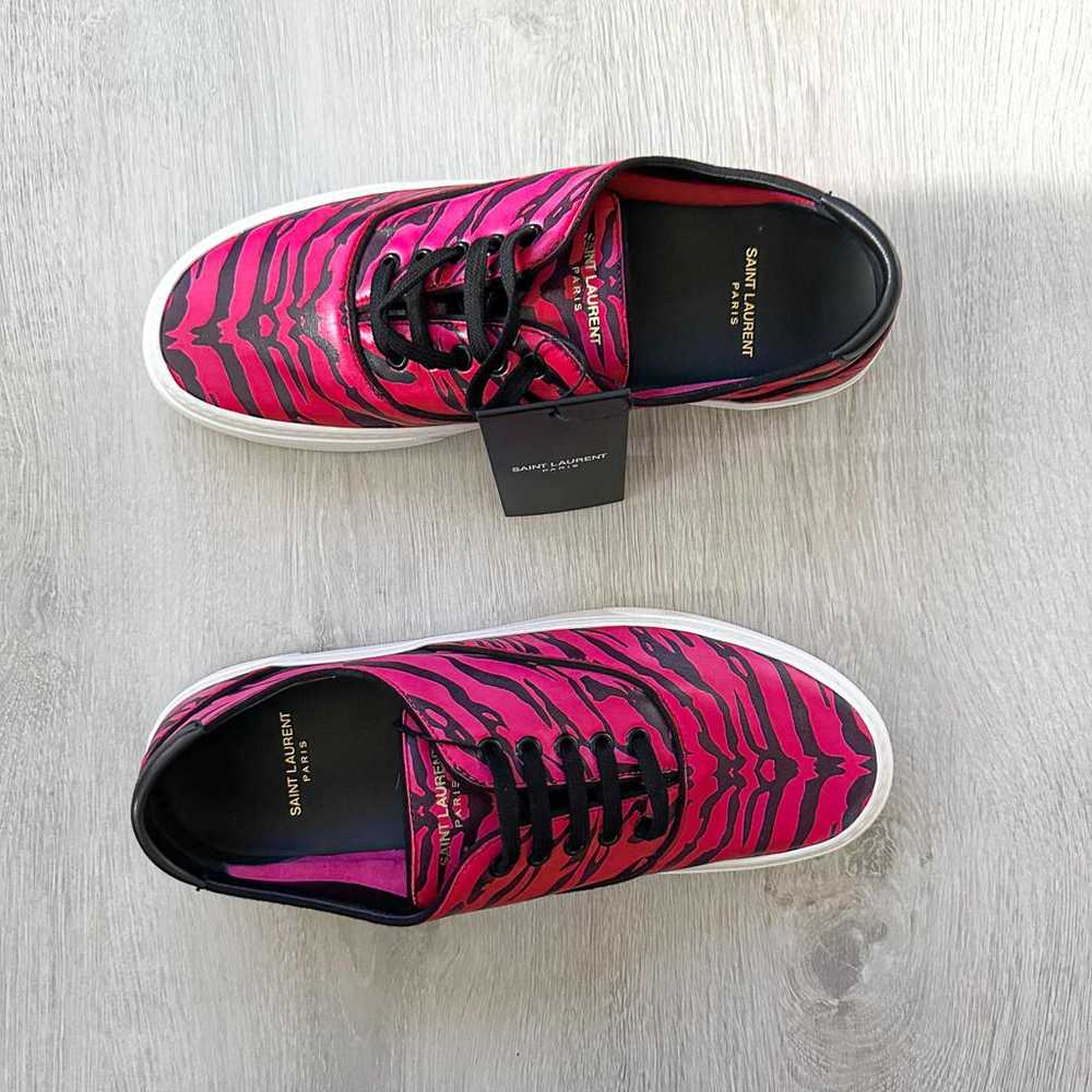 Saint Laurent Venice leather low trainers - image 5