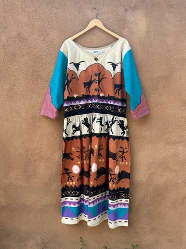 Robin Brown Hand Painted Dress